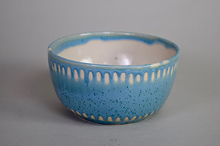 blue bowl.