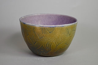 bowl with shellac patterns.